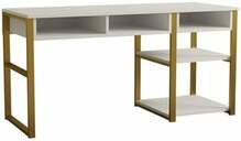 Kirjutuslaud Kalune Design Emro, kuldne/valge