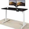 Kirjutuslaud reguleeritava kõrgusega Desktronic Home One, 140 x 70 cm, valge/must