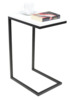 Külglaud ADRK Furniture Spark, 62 x 30 x 40 cm, valge/must