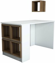 Kirjutuslaud Kalune Design Box 845, valge/pruun
