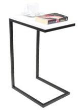 Külglaud ADRK Furniture Spark, 62 x 30 x 40 cm, valge/must