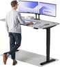 Reguleeritava kõrgusega laud Desktronic HomePro, 160 x 80 cm, hall/must
