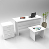Kontorimööbli komplekt Kalune Design VO9 956LCS2104, valge, 60 x 140 x 73.8 cm