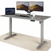 Elektriliselt reguleeritava kõrgusega kirjutuslaud Desktronic HomeOne, 160 x 80 cm, hall/hall