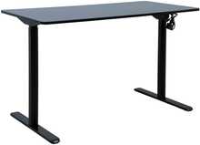 Töölaua Home4you ERGO LIGHT, 120 x 60 x H72,5-117,5 cm, must