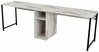 Kirjutuslaud Nordure Twin Study Desk, 240 x 74 x 60 cm, hall/marmor