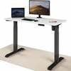 Kirjutuslaud reguleeritava kõrgusega Desktronic Home One, 120 x 60 cm, valge/must