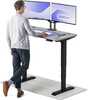 Reguleeritava kõrgusega laud Desktronic HomePro, 120 x 60 cm, hall/must