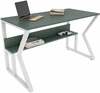 Kirjutuslaud Kalune Design Wake, 875ZNA4576, 120 x 72,8 x 60 cm, valge/roheline