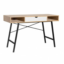 Kirjutuslaud Home4you Study, 120 x 48 x 76 cm, tamm/pruun