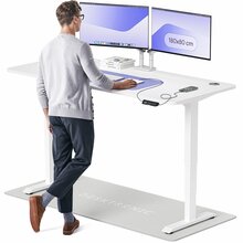 Reguleeritava kõrgusega kirjutuslaud Desktronic HomePro, 180 x 80 cm, valge