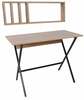 Kirjutuslaud Kalune Design Oslo With Wall Shelf, must/tamm