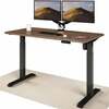 Kirjutuslaud reguleeritava kõrgusega Desktronic Home One, 140 x 70 cm, must/pähkel