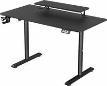 Reguleeritava kõrgusega kirjutuslaud Ultradesk Highlander, 120 x 60 cm, 72-117 cm, must