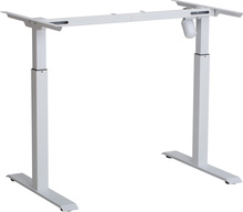 Reguleeritava kõrgusega lauaraam Sun-Flex Deskframe II, 70-117 cm, valge