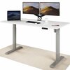 Reguleeritava kõrgusega laud Desktronic, 160 x 80 cm, valge/hall