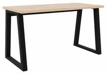 Kirjutuslaud ADRK Furniture Iwo, pruun/must