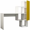 Kirjutuslaud Kalune Design Acelya 845HCT3801, valge/kollane