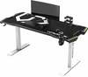 Arvutimängulaud Ultradesk Force Snow White, 166 x 70 cm, valge/must