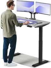 Reguleeritava kõrgusega laud Desktronic HomeOne, 120 x 60 cm, must/hall
