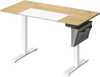 Reguleeritava kõrgusega kirjutuslaud Songmics, 120 x 60 cm, pastellkollane/valge alus