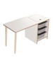 Laste laud ja tool Hanah Home Soho, 90 x 50 x 42 cm, valge/hall