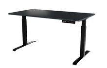 Kirjutuslaud elektrilise kõrguse reguleerimisega Cama Meble MOON LONG, 150 x 80 x 72-120 cm, must/antratsiit