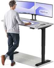 Reguleeritava kõrgusega laud Desktronic HomePro, 140 x 70 cm, must/hall