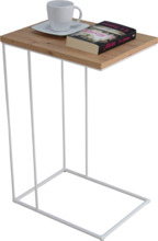 Külglaud ADRK Furniture Dru, 62 x 30 x 40 cm, pruun/valge