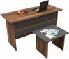 Kontorimööbli komplekt Kalune Design VO8 956LCS2101, 60 x 140 x 73.8 cm, antratsiit/pruun