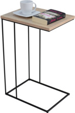Külglaud ADRK Furniture Dru, 62 x 30 x 40 cm, helepruun/must