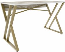 Kirjutuslaud Kalune Design Gyza, 322RTC1304, kuldne/valge