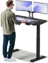 Reguleeritava kõrgusega laud Desktronic HomeOne, 120 x 60 cm, must