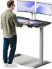 Elektriliselt reguleeritava kõrgusega laud Desktronic HomeOne, 120 x 60 cm, hall/must