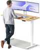 Reguleeritava kõrgusega laud Desktronic HomePro, 140 x 70 cm, valge/tamm