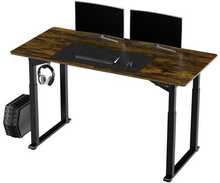 Elektriliselt reguleeritav kirjutuslaud Ultradesk Uplift, 160 x 75 cm, 74-116 cm, must/pruun