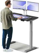 Elektriliselt reguleeritava kõrgusega laud Desktronic HomeOne, 120 x 60 cm, hall/must