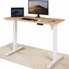Reguleeritava kõrgusega kirjutuslaud Desktronic Home One, 120 x 60 cm, tamm/valge