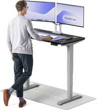 Reguleeritava kõrgusega laud Desktronic HomePro, 120 x 60 cm, must/hall