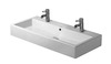Valamu Duravit Vero 0454100024, 100 x 47 cm, alpi valge, 2 auku segisti jaoks