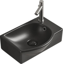 Valamu Mexen Mista 22174085L, 40.5 x 28 x 14 cm, must matt
