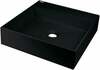 Valamu Deante Correo CQRNU4S, 40 x 40 cm, must graniit