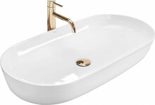 Valamu Rea Cleo, 40 x 80 cm, valge