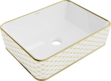 Valamu Mexen Catia 21314809, 48 x 37 cm, valge/kuldne