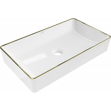 Valamu Mexen Nadia 21616005, 60 x 35 cm, valge/kuldne äär