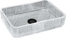 Klaasist valamu Mexen Akra 24024600, 46 x 33 x 10.5 cm, läbipaistev