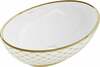 Vannitoa kraanikauss Mexen Elza 21014009, 33 x 40.5 x 14 cm, valge/gold pattern