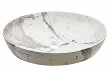 Valamu Invena Kafe, 62 x 42 x 14 cm, valge/pruun