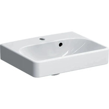 Valamu Geberit Smyle Square 500.222.01.1, 45 x 36 cm, valge