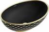 Valamu Mexen Elza 21014029, 33 x 40.5 x 14 cm, must matt/gold pattern